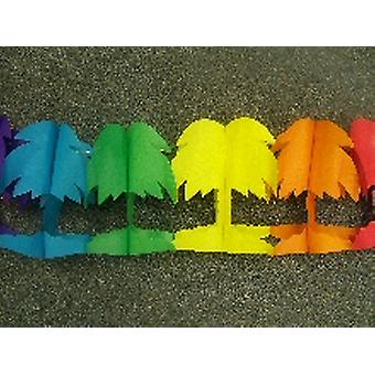 Hawaiian Dekoration 'Palme' farbige Garland (1)