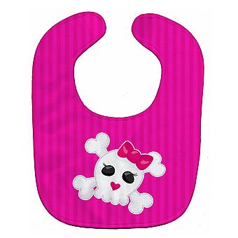 Carolines Schätze BB8780BIB Schädel und Cross Bones Baby Lätzchen