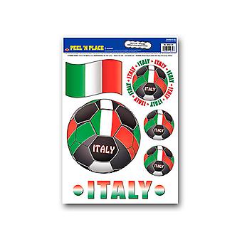 Italien skal 'n' placera flyttbara klistermärken