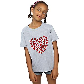 Disney Mickey Mouse Herz Silhouette T-Shirt für Mädchen